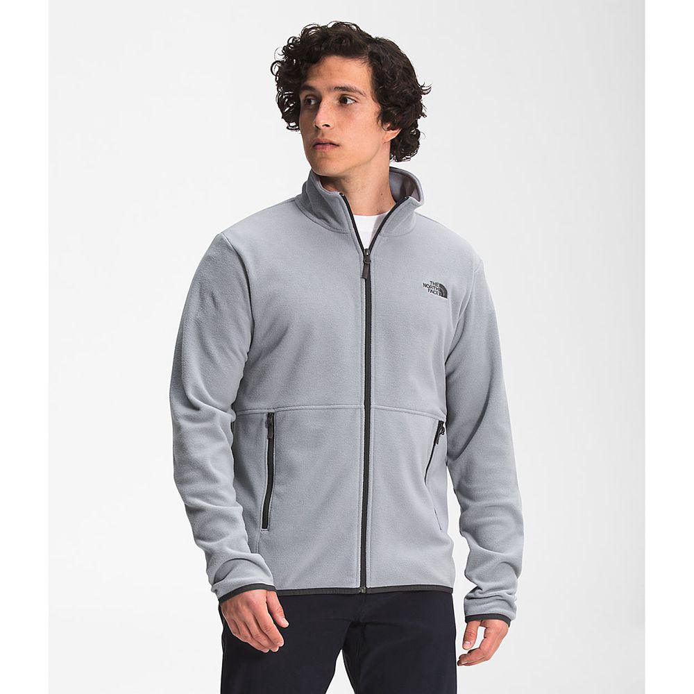 The North Face Tka Glacier Full Zip Ανδρικα Μπουφάν Fleece - Γκρι (SZOB83970)